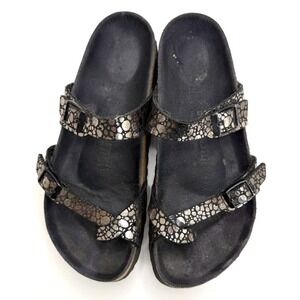 Birkenstock Mayari Birko Flor Metallic Stones Black Sandals Women's Size 7